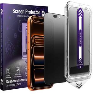lot 4826 image: KUARMOR 2-Pack Matte Privacy Glass Screen Protector for iPhone 17 Pro Max,Anti-Glare & Anti-Spy,Anti-Reflection,Smooth as Silk,Military-Grade 9H Hardness,Easy Installation