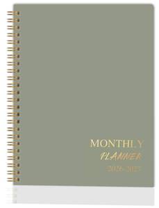 lot 4833 image: 2026-2027 Monthly Planner - Jan. 2026 - Dec. 2027, 2 Year Calendar 2026-2027 Monthly Planner, 7.5 x 10, 24 Months Calendar with Note Pages, Twin-wire Binding, for Office, School Home Planning - Green