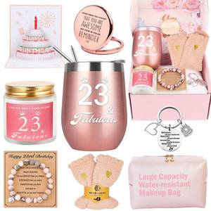 lot 4904 image: 23rd Birthday Gifts For Girls, 23 Year Old Girl Birthday Gifts, Happy 23rd Birthday Basket Gifts Box for Best Friends Female Daughter Sister Her Girlfriend Coworker Bestie Women Birthday Unique