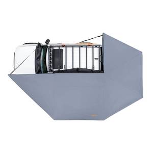 Sanhima 270 Awning Free Standing Built-in LED Light - 129.2 sq.ft Shelter Karlu Frontier Car Side Waterproof UV50+ Wind Resistant, Driver Side, 270 Degree Vehicle Awning for SUV Van Truck - Retail: $730