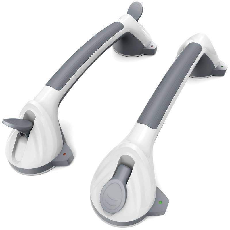lot 24216 image: Grab Bars for Bathtubs and Showers, ASLUCO Shower Handles for Elderly Suction, Shower Grab Bars for Seniors, Handicap Grab Bars for Bathroom Bath Bathtub Toilet