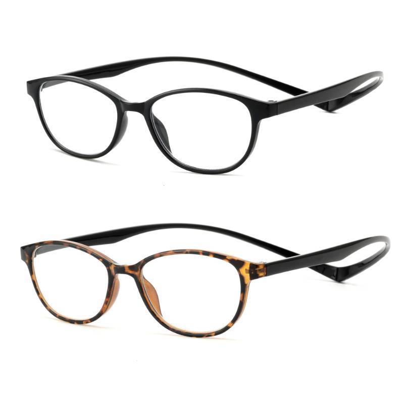 lot 29733 image: JM 2 Pack Magnetic Reading Glasses for Men Women, Hang Neck Blue Light Blocking Computer Readers Black & Tortoise 1.0