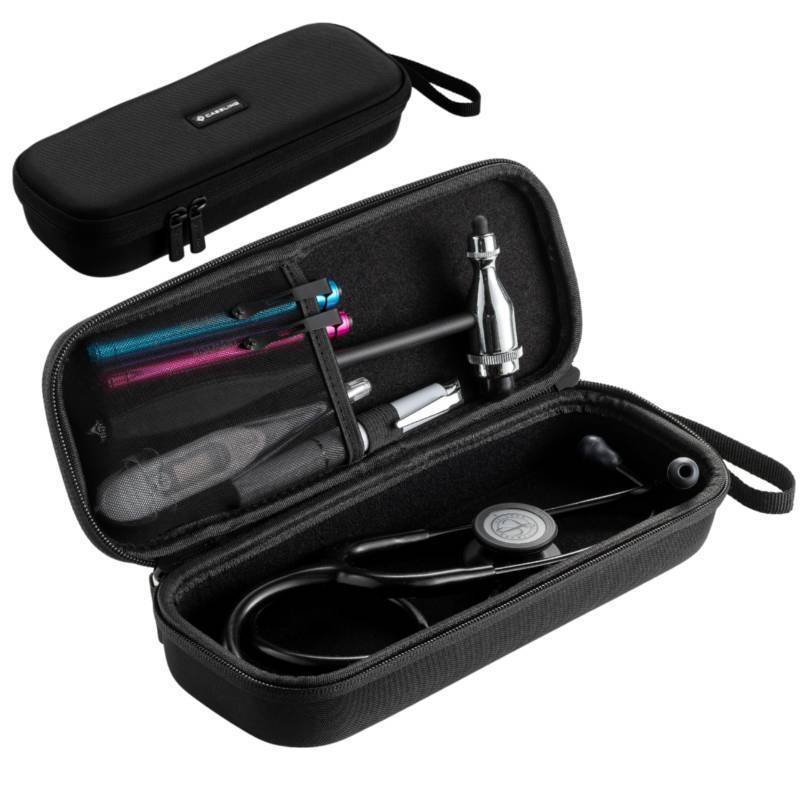 lot 39398 image: Caseling Stethoscope Case For 3M Littmann Classic III, Lightweight II S.E, Cardiology IV Diagnostic, MDF Acoustica - Hard Case for Medical Tools with Pocket for Nurse Accessories - EVA Nursing Holder - Retail $15