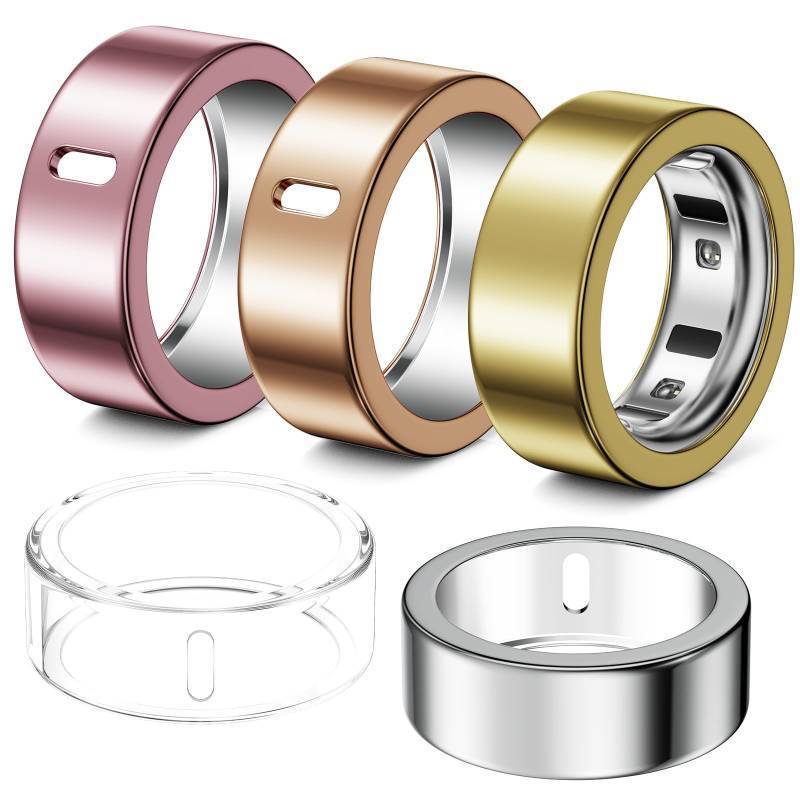 lot 39738 image: Hexasider 5 Pack Ring Cover Compatible with Oura Ring Gen 4Oura Ring Gen 3 HorizonHeritage, Abrasion-Resistant TPU Case for Oura Ring Protector Accessories for Oura Size 6