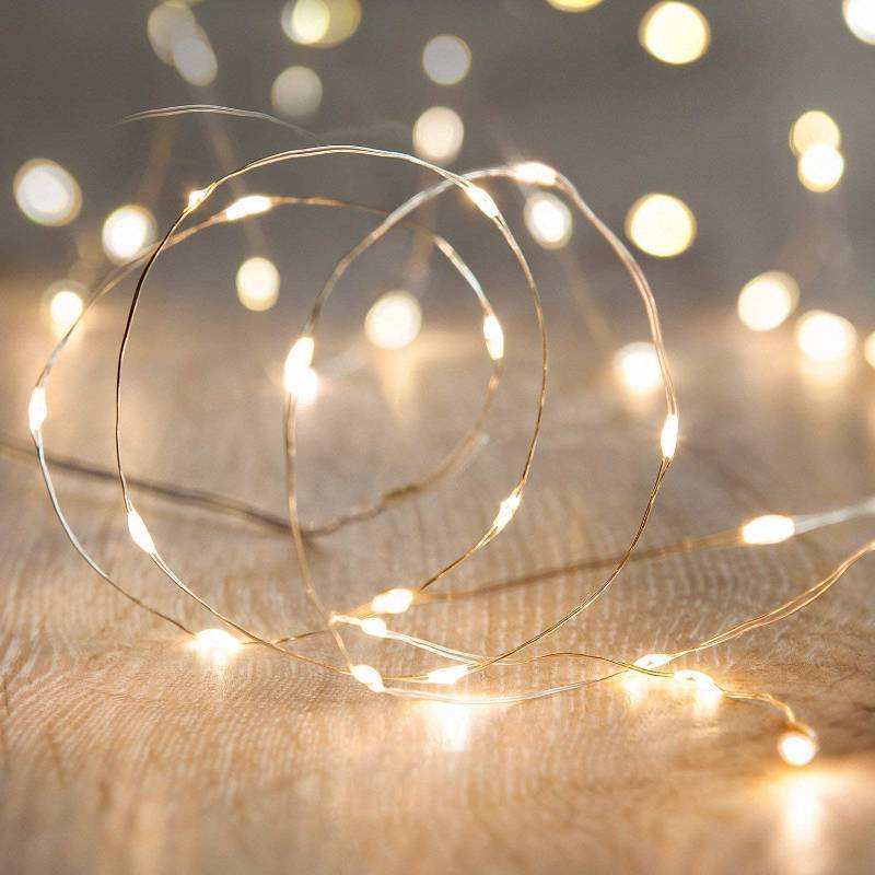 lot 51522 image: ANJAYLIA LED Fairy String Lights, 10Ft3M 30leds Firefly String Lights Garden Home Party Wedding Festival Decorations Crafting Battery Operated Lights, Warm White