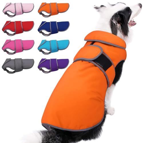 lot 51557 image: MIGOHI Warm Dog Coat Winter Dog Jacket,Waterproof Cold Weather Coats for Dogs,Fleece Jacket for Small Medium Large Dogs,Reflective Thick Fleece Vest with Leash Hole