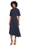Maggy London Women's Dresses Sophisticated Twist Neck Detail Dress Workwear Office Career Occasion Event Guest of Size 6 Navy Blue