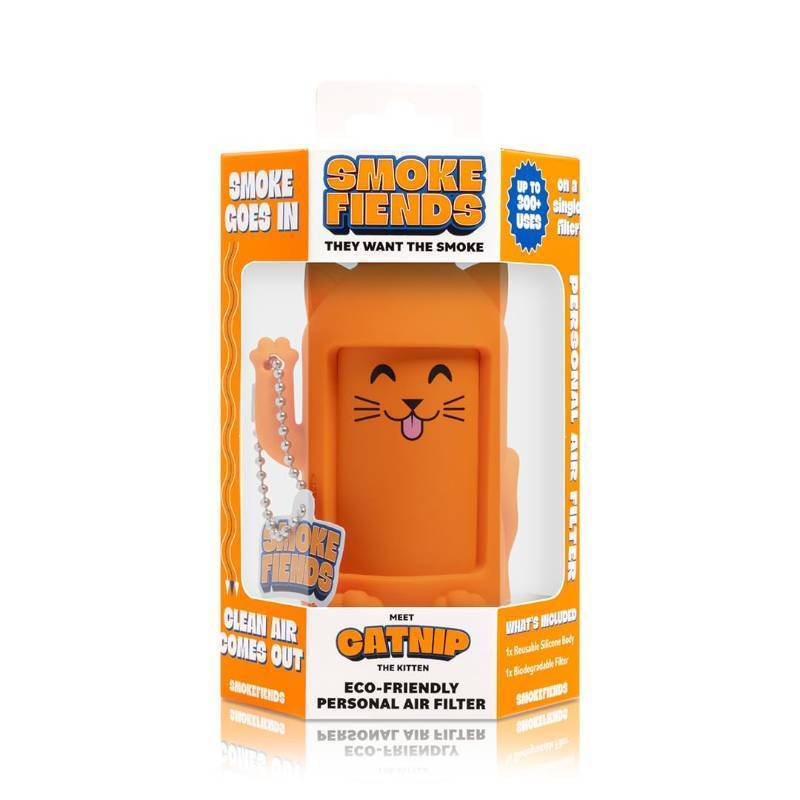 lot 25438 image: Smoke Fiends Portable & Eco-Friendly Personal Air Filter  Discreet HEPA & Carbon Filtration  Biodegradable & Up to 300 Uses  Keychain Design for On-the-Go Freshness (Catnip)