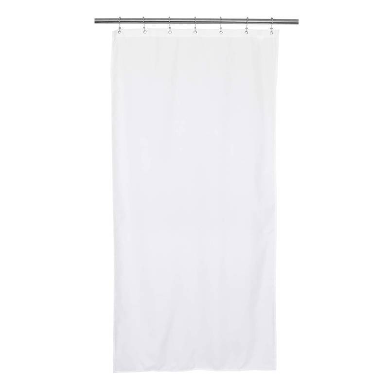 lot 27404 image: Barossa Design Waterproof Fabric Stall Shower Curtain or Liner 36 inch Wide Half Size Microfiber, Hotel Quality Stand-up Small Narrow Single Shower Curtain, Machine Washable, White, 36x72