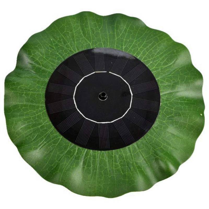 lot 56956 image: Hemoton Solar Fountain Pump Floating Lotus Leaf Fountain for Outdoor Garden Pond Bird Bath Waterproof 11 Inch Easy Installation Solar Powered Water Feature