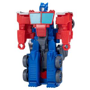 lot 30260 image: Transformers Toys EarthSpark 1-Step Flip Changer Optimus Prime 4-Inch Action Figure, Robot Toys for Ages 6 and Up - Retail $9
