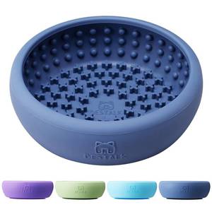 lot 30288 image: Dog Lick Bowl, Bestalk Anxiety Relief Lick Mat for Dogs, Non-Slip Freeze Licking Bowl Enrichment Puzzle Feeder for Distraction, BPA Free Silicone, Dishwasher Safe - Retail $23