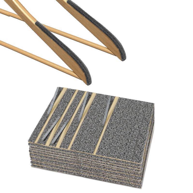lot 29848 image: Quxddy 200Pcs Foam Strips with Adhesive for Clothes Hangers, Non-Slip Foam Tape Hanger Grips Self Sticking Self-Adhesive Foam Strips (3.4 X 0.27 in) - Retail $8