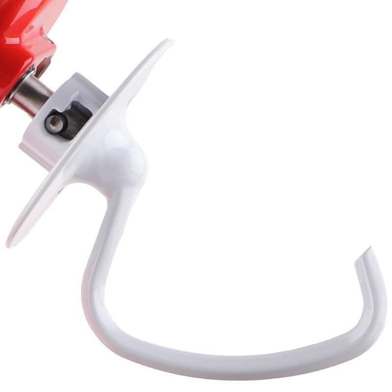 lot 48651 image: MEET JUICE C-Shaped K45DH Coated Dough Hook, Attachment for KitchenAid Tilt-Head Stand Mixers Only, Fits 4.5-5 Quart Bowls, Compatible with K45, K45SS, KSM90, KSM150 - Retail $10