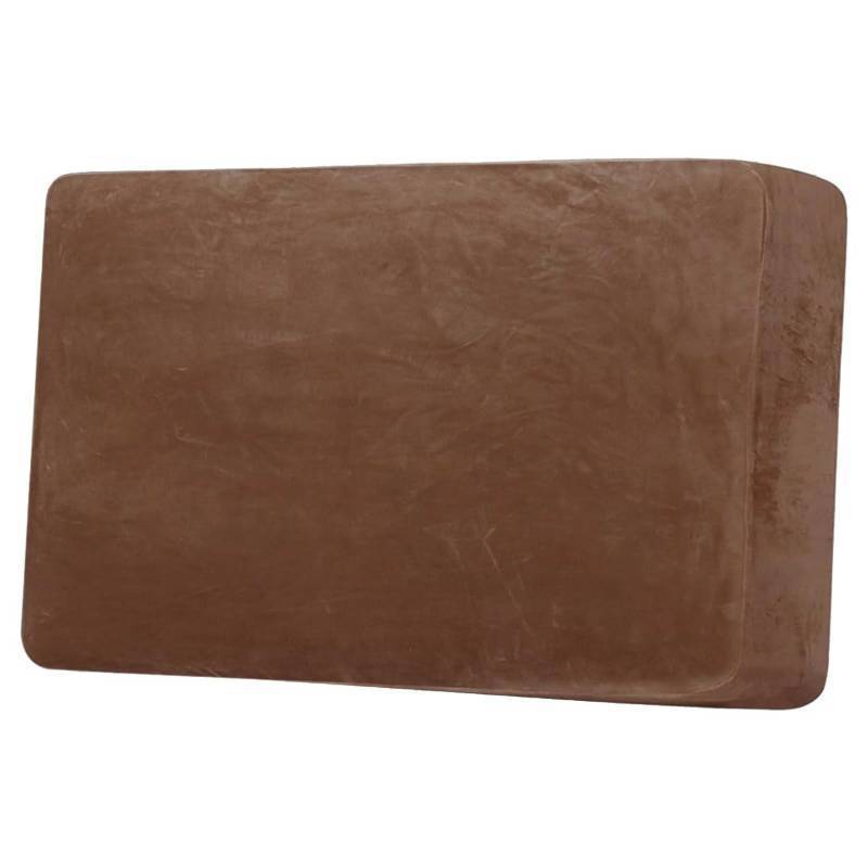 lot 48687 image: H.VERSAILTEX Velvet Stretch Individual Couch Cushion Cover Plush Slipcover for Loveseat Sofa Furniture Protector Seat Cover (1 Piece Loveseat Cushion Cover, Caramel) - Retail $27