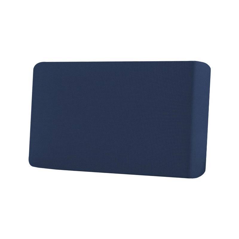 lot 48688 image: H.VERSAILTEX Super Stretch Individual Seat Cushion Covers Sofa Covers Couch Cushion Covers Slipcover Sets Thick Jacquard Textured Twill Fabric (1 Piece Loveseat Cushion Cover, Navy) - Retail $21