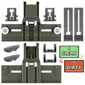 lot 26174 image: Upgraded W10350375 Dishwasher Top Rack Adjuster parts For Whirlpool WDT730PAHZ0 WDT750SAHZ0 Upper Rack Parts,WDTA50SAHZ0 WDT970SAHZ0 Dishwasher Top Rack Parts W10712395,For Kenmore Dishwasher Parts - Retail $21