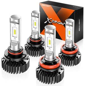 lot 26185 image: SEALIGHT 9005HB3 H11H8H9 Bulbs, 9005 H11 Light with Plug and Play, 60,000LM, Non-polarity, Wider Driving Vision, Light Bulbs, Powersports Bulbs and Assemblies, Pack of 4 - Retail $70
