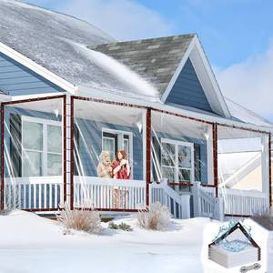 lot 26193 image: 10X20FT Clear Waterproof Tarps(Increase Grommets,Windproof RopeTies) Poly Tarpaulin Outdoor Garden Rainproof Covering,Clear Vinyl Tarp with for Patio Covering Henhouse Porch Canopy Plant Camping - Retail $59