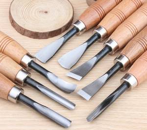 lot 26220 image: 8 Pcs Wood Sculpture Carving Chisel Tool Set DIY Art Craft (8) - Retail $40