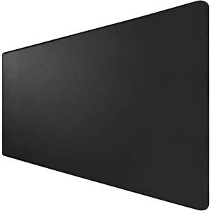 lot 30309 image: Large Mouse Pad, Desk Mat with Non-Slip Rubber Base, Waterproof Gaming Mousepad with Stitched Edges, XXL Computer Long Keyboard Mouse Mat for Gamer, Office & Home, 31.5 x 15.7, Black - Retail $9