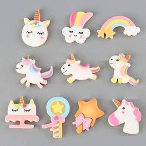 lot 30315 image: CheeseandU 100Pcs Slime Charms Cute Mixed Candy Sweet Pony Pattern Cloud Rainbow Resin Flatback Slime Beads Making Supplies for DIY Craft Making Ornament Scrapbooking Phone Case DIY - Retail $9