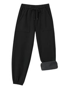 lot 30328 image: ZooYung Toddler Fleece Lined Warm Snow Hiking Pants Baby Boys Girls Winter Ski Sweatpants Kids Running Joggers(13766Black5T) - Retail $15