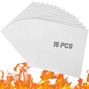 lot 30331 image: UCandy 10 Pack Ceramic Fiber Paper, 11 x 12 x 18 High Temperature Ceramic Fiber Rectangle Papers White Insulation Gasket Paper for Stove Furnace Fireplace - Retail $19