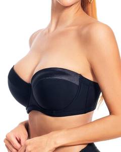 lot 30346 image: Dvpol Strapless Bra for Large Breasts 38DD 38E Black - Retail $20