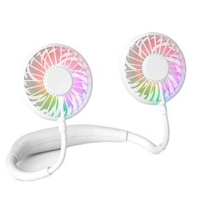 lot 40218 image: Neck Fan, Hands Free Personal Fan 2600mAh, Hang Around Neck Fans, Wearable Small Fan for Outdoor Working Battery Powered Over 12 Hours Constant Cool - Retail $9