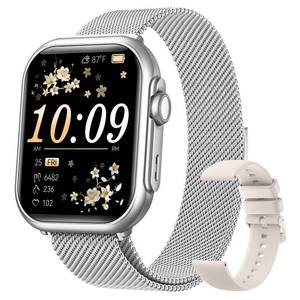 lot 40222 image: 1.83 HD Smart Watch, 30 Days Battery Life, SleepHeart RateSpO2Blood Pressure Monitor, CallsMessagesNotifications, 5ATM 110 Sports Modes Fitness Tracker Watch, for Women & Men Android & iPhone - Retail $36