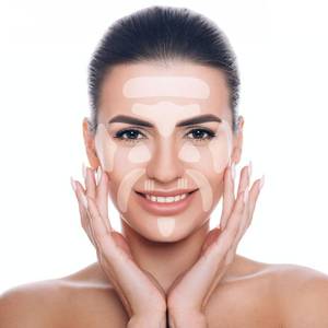 lot 40243 image: WENLIHAOBO Facial Wrinkle Patches,Set of Facial Stickers Tape for Reducing Forehead Eye and Upper Lip Patches,All in One Anti-Aging 208 Pcs - Retail $10