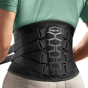 lot 40264 image: FREETOO Back Brace for Lower Back Pain Relief with Pulley System,Lumbar Support Belt for Men & Women with Lumbar Pad, Ergonomic Design and Soft Breathable 3D Knit Material,for Herniated Disc,Sciatica - Retail $47