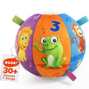 lot 49130 image: Move2Play, Hilariously Interactive Baby Ball with Music & Sound Effects  First Birthday Gift  Toddler Toy for Boys & Girls  Age 6, 9, 12, 18 Month  1, 2 Years Old (Baby Ball) - Retail $25