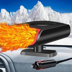 lot 49133 image: Nugxica 12V Car Heater - Portable Car Heaters for Vehicle, Car Heater That Plugs Into Cigarette Lighte, 2 in 1 Heating & Cooling Fast Windshield Defrost Defogger - Retail $16