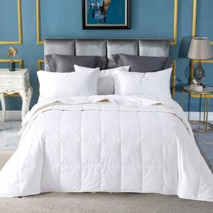 lot 49140 image: Globon Summer Down ComforterBlanket Queen Size, Extra Lightweight Duvet Insert for Hot Sleepers, Noiseless & Extra Soft,90x90 inches,10 Ounce Fill Weight, White - Retail $120