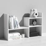 MASAKA B&W - Kawaii Storage Desktop Organizer for Your Desk Space, Double H Plants Display Shelf, Home Office Storage Rack Adjustable Stackable for Office, Dormitory (White*02) - Retail: $25