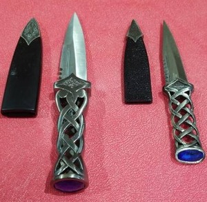 lot 3780 image: Celtic Design Decorative Daggers