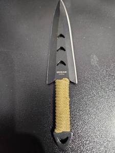 lot 3825 image: Snake Eye Tactical Fixed Blade Knife with Cord Wrap
