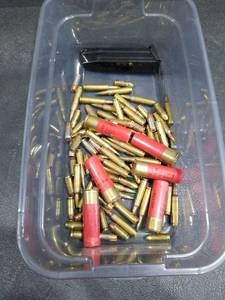 lot 3868 image: Mixed Ammunition Lot - Brass and Shotgun Shells