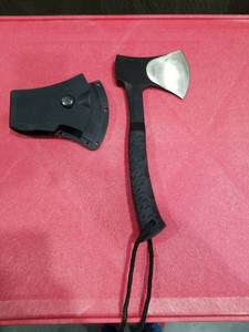 lot 3875 image: Schrade Tactical Hatchet with Sheath