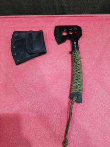 lot 3880 image: Ozark Trail Multi-Tool Hatchet with Paracord Handle