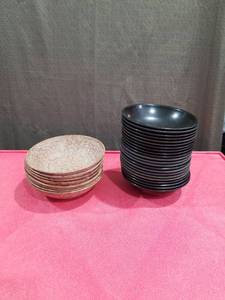 lot 3892 image: Handcrafted Asian Ceramic Bowl Set