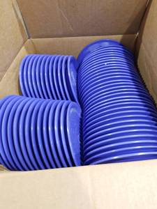 lot 3895 image: Carlisle 6.5-inch Blue Pie Plates Set