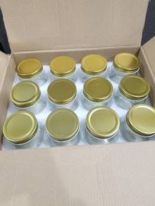 lot 3906 image: 10 oz. Mason Jars, 24 Pack 300ml Glass Canning Jars with Regular Mouth Lids, Glass Jars Storage Containers for Overnight Oats, Jam, Jelly, Honey, Beans, Spice, Wedding Party Favors, Shower Favors