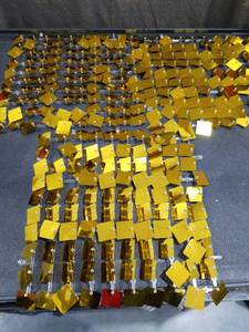 lot 3922 image: Lot of Shimmer Wall Backdrop,  PVC Panels, Sparkling Sequin Backdrop for Wedding Birthday Party Decor (Gold)