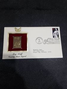 lot 3941 image: Roy Acuff 2003 First Day Cover with Gold Stamp