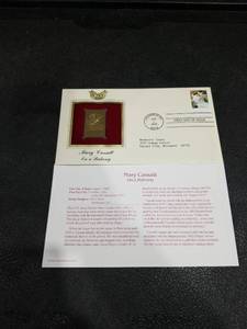 lot 3946 image: 2003 Mary Cassatt Gold Stamp First Day Cover
