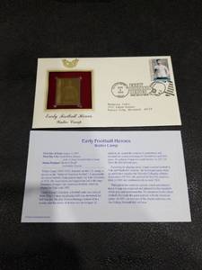 lot 3947 image: 2003 Walter Camp Gold Stamp First Day Cover
