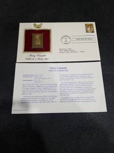 lot 3948 image: 2003 Mary Cassatt Gold Stamp First Day Cover